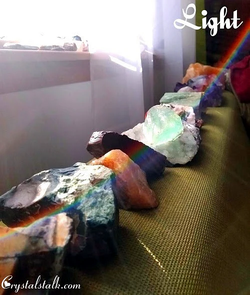 Crystals catching the light