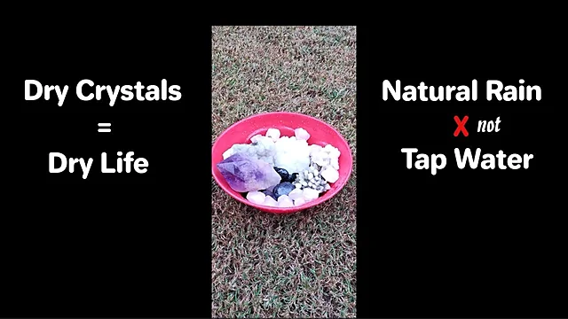 Why My Crystals Want Cleansing By Natural RAIN not Tap Water