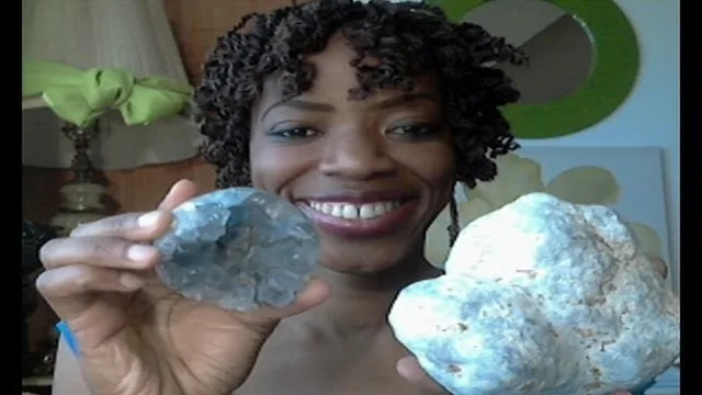 CELESTITE Crystal + ANGELITE Crystal - Connect w/Angelic Realm & Human Angels!