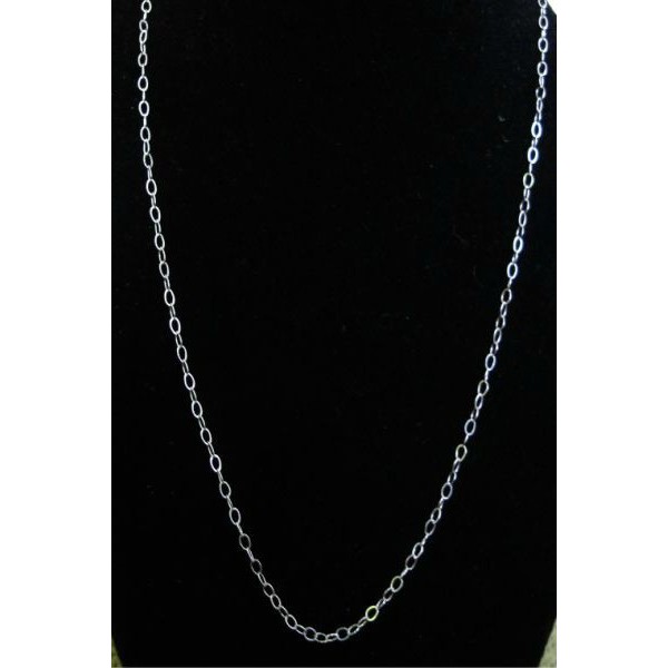 Cable Sterling Silver Chain 18"
