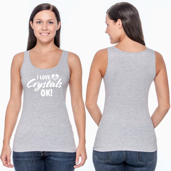 I Love Crystals Ok! - Softstyle Fitted Tank 